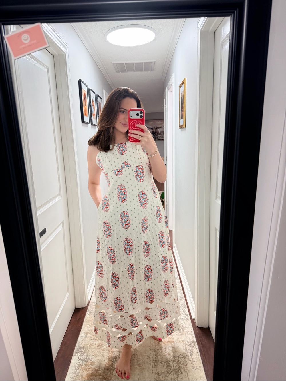 TCEC White Strap Maxi Dress